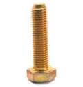 1/4 inch-20 x 8 inch Coarse Thread Grade 8 Hex Cap Screw Yellow Zinc Plated Pk 50 G7588