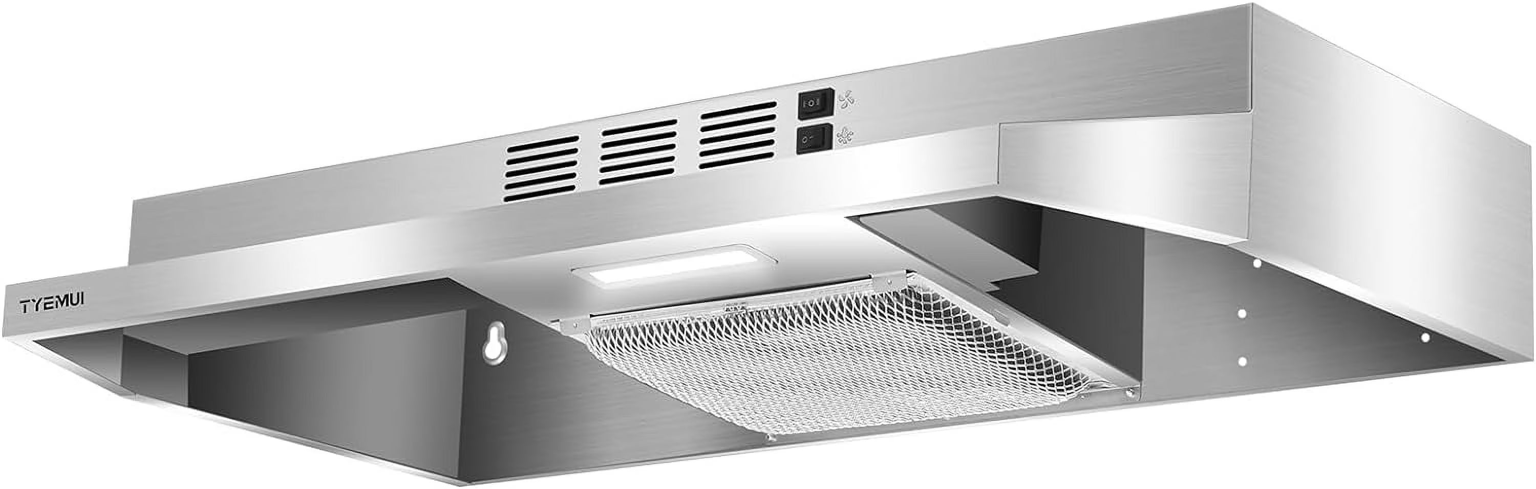 Stainless Steel Under Cabinet Ductless Range Hood, 300 CFM C5160