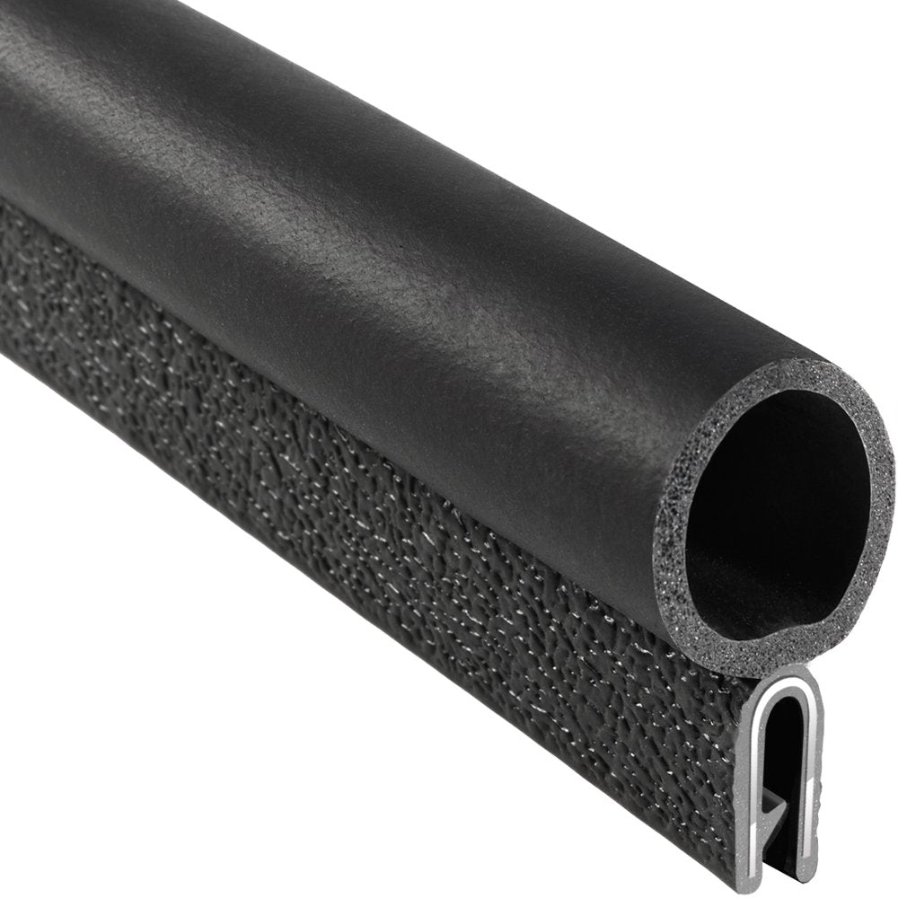 PVC Plastic Trim Seal with EPDM Rubber Seal, 25 ft Length V616524