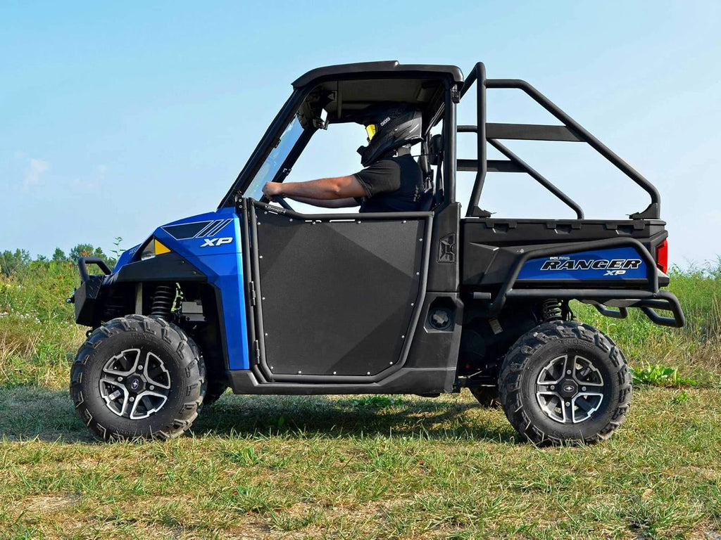 Aluminum Doors for Polaris Ranger XP 1000, Powder Coated Black, Pre-Assembled S7474