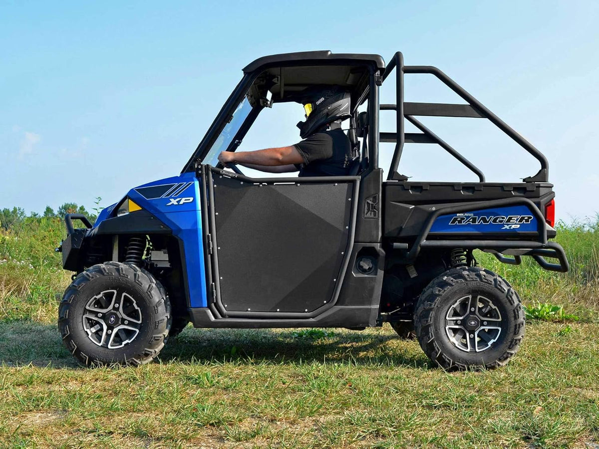 Aluminum Doors for Polaris Ranger XP 1000, Powder Coated Black, Pre-Assembled S7474