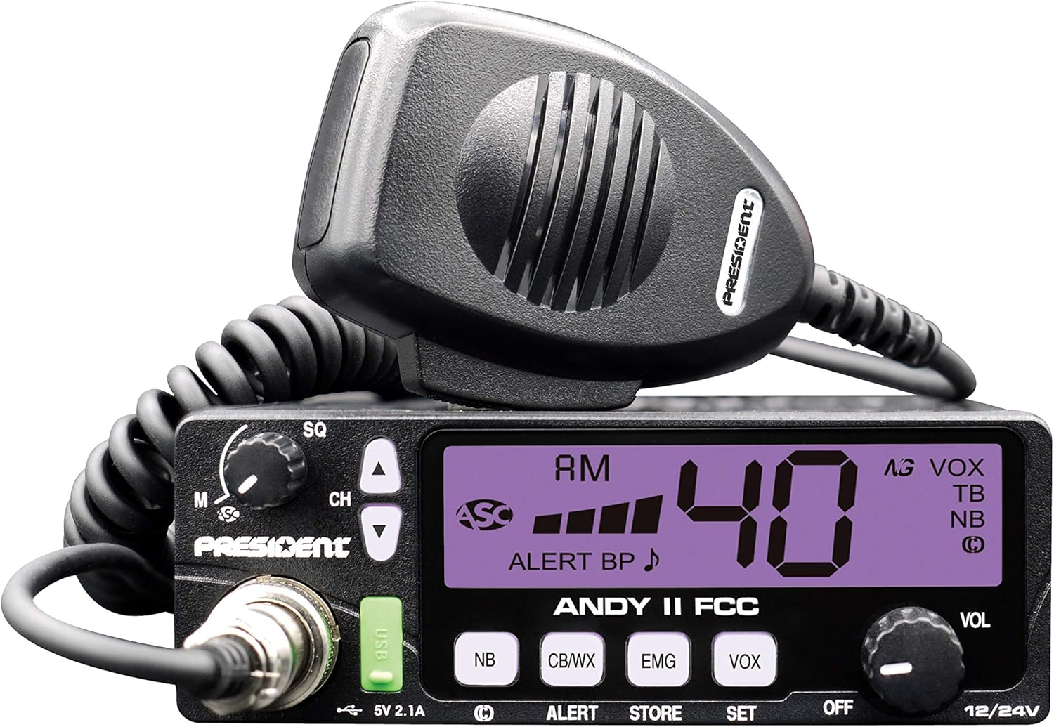 CB Radio with Weather Channel and USB Port H137