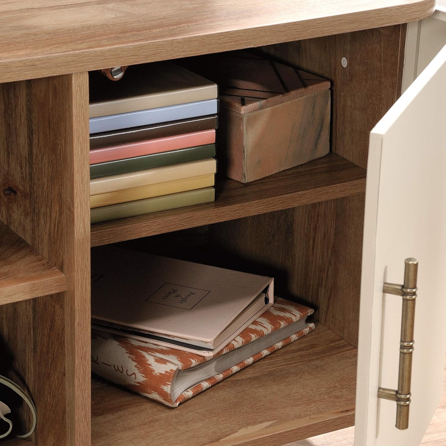 Sindoori Mango Finish Entertainment Credenza D665